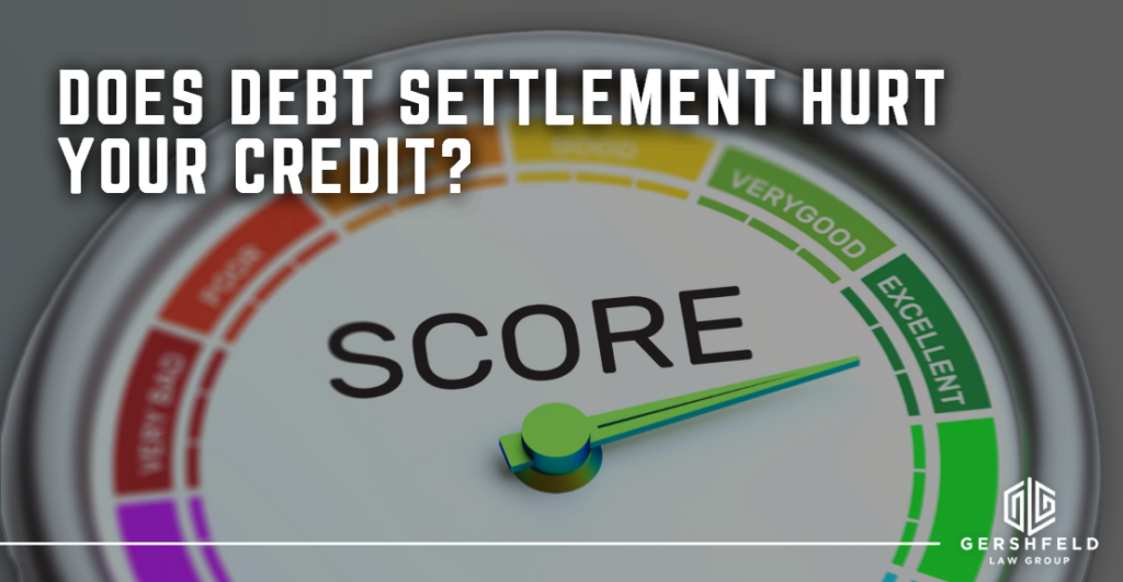 does debt settlement hurt your credit