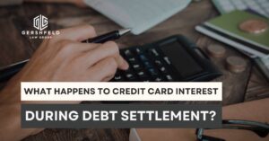 does interest stop during settlement, what happens to credit card interest, debt interest explained