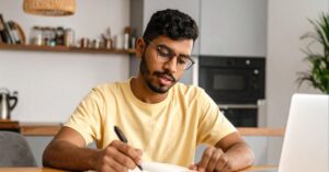 individual tracking progress toward debt free lifestyle”